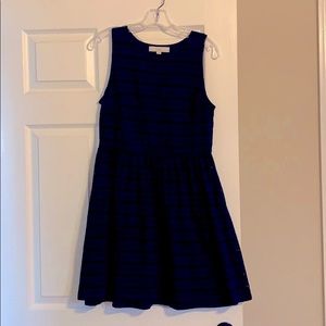 Ann Taylor loft navy blue dress